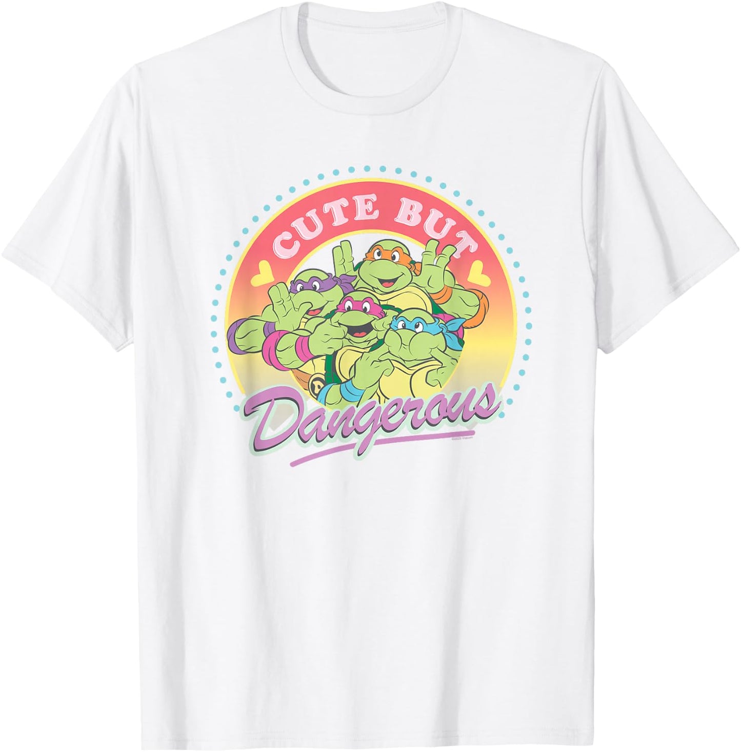 Teenage Mutant Ninja Turtles Cute But Dangerous Cartoon T-Shirt - T-Shirt | White