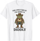 The Only Squat I'm Doing is Diddly Funny Cowboy Frog Vintage T-Shirt - T-Shirt | White