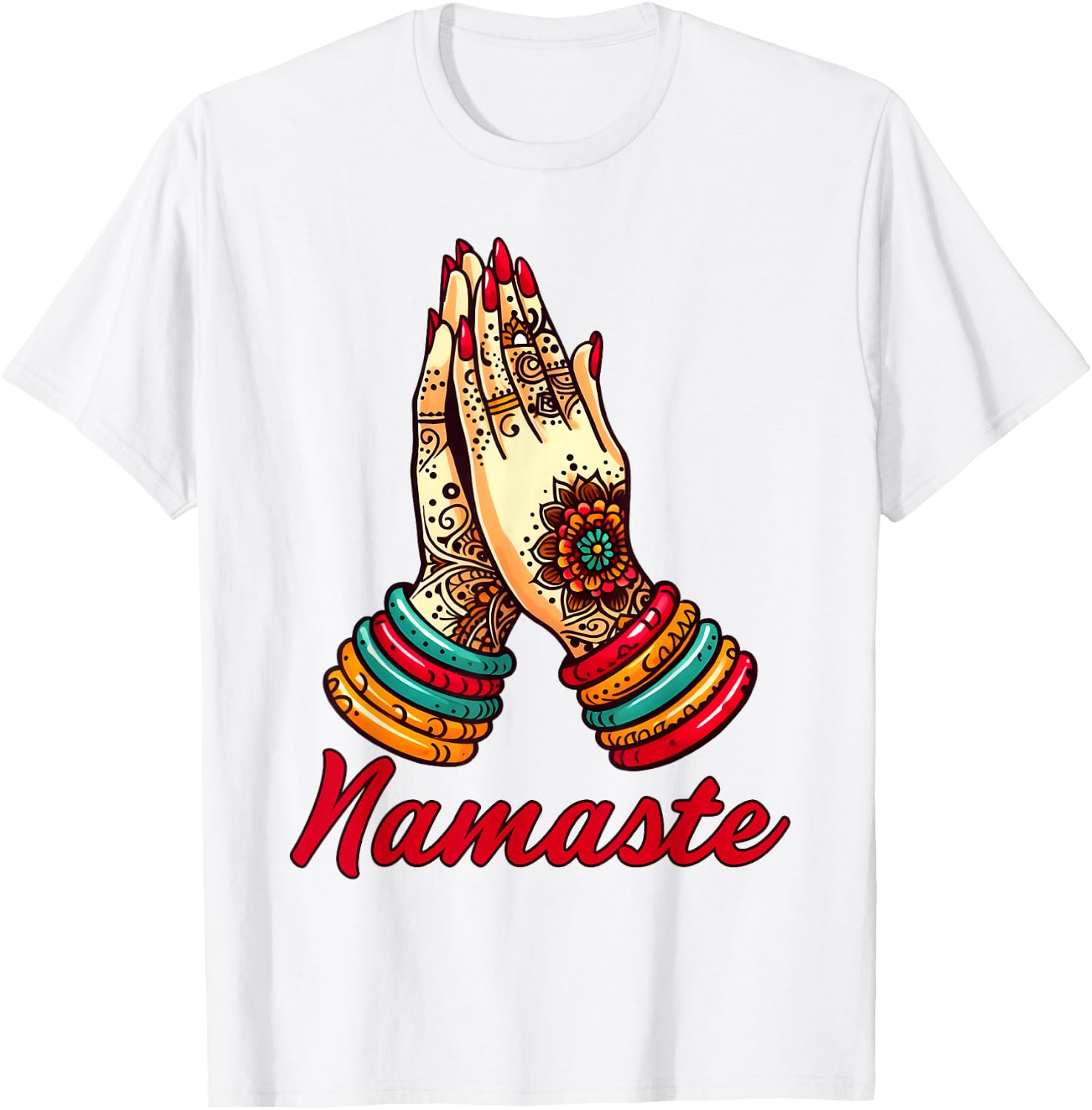 Yoga Namaste T-Shirt - T-Shirt | White