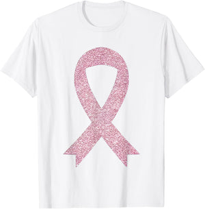 Breast Cancer Pink Ribbon T-Shirt - T-Shirt | White