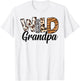 Wild Grandpa Birthday Family Bday Safari Zoo Jungle Animals T-Shirt - T-Shirt | White