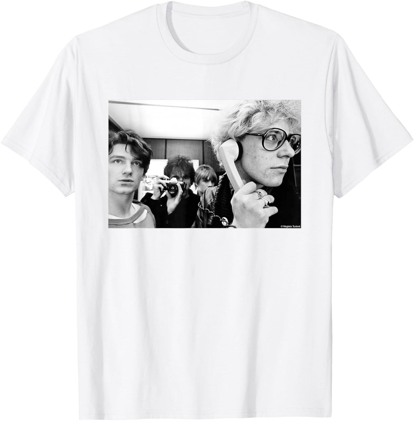 U2 Band Photo 1980 by Virginia Turbett T-Shirt - T-Shirt | White