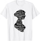 Jane Austen t shirt Mr Darcy t shirt silhouette portrait T-Shirt - T-Shirt | White