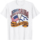 Jerusalem United We Stand American Israeli Flags T-Shirt - T-Shirt | White