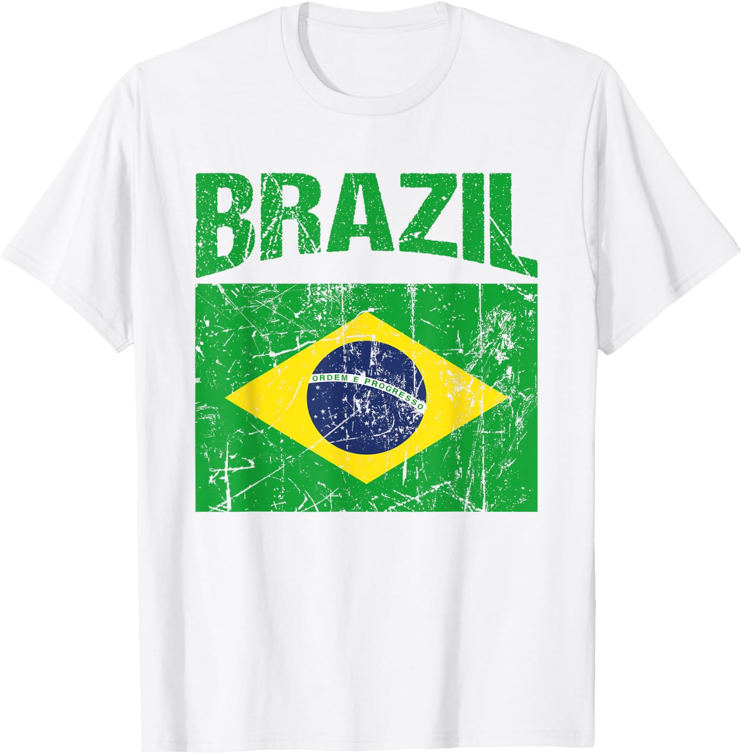 Brazilian Flag Brazil Women Men Kids Brasil T-Shirt - T-Shirt | White