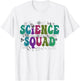 Retro SCIENCE SQUAD Groovy Technology Crew STEMinist Team T-Shirt - T-Shirt | White
