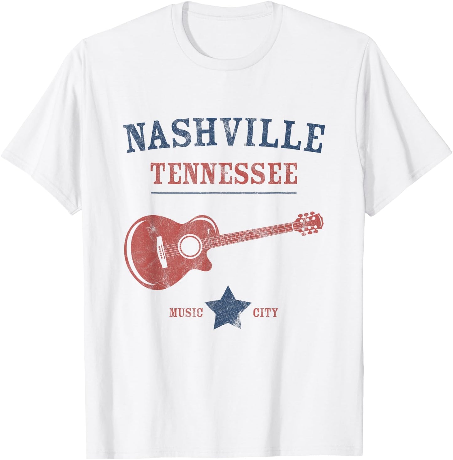 Nashville - Guitar T-Shirt - T-Shirt | White