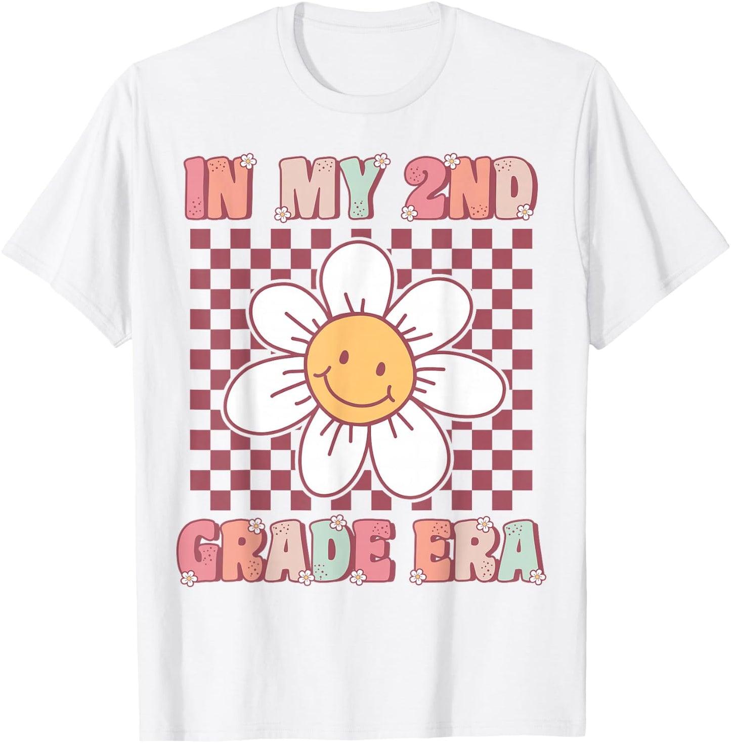 In My 2nd Grade Era Cute Groovy Second Grade Back to School T-Shirt - T-Shirt | White