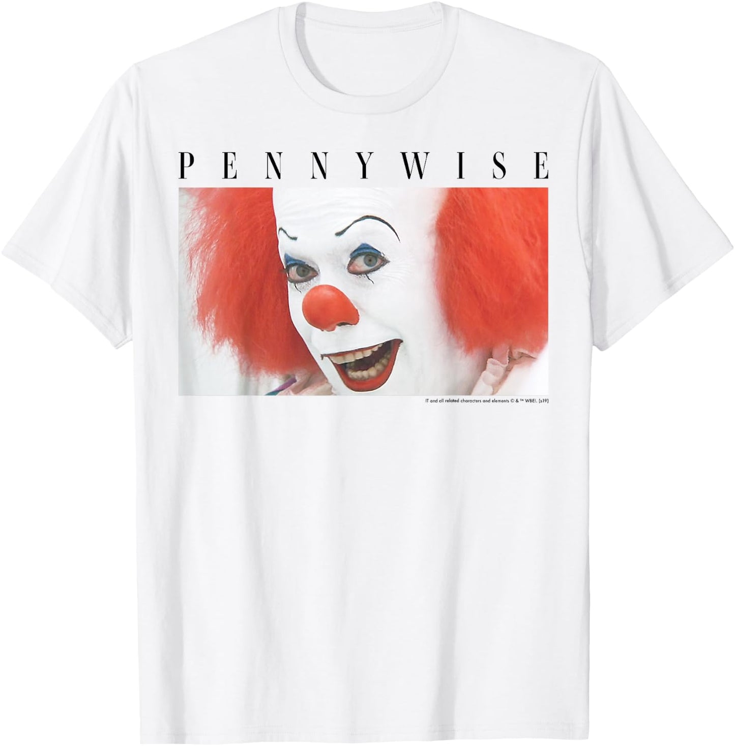 It Miniseries Pennywise Portrait Panel T-Shirt - T-Shirt | White