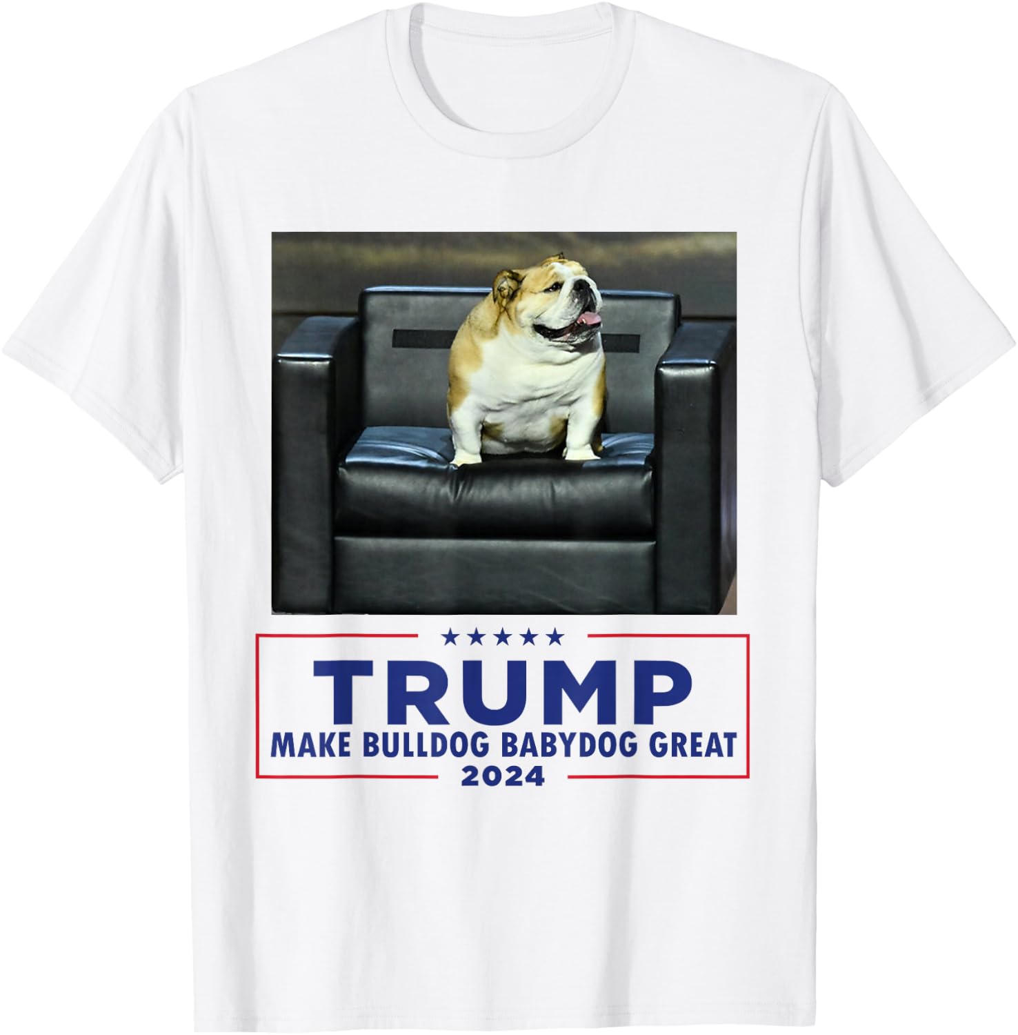 Bulldog Babydog West Virginia Jim Make Dog Great Funny T-Shirt - T-Shirt | White
