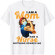 Nurse Lovers I Am A Mom and A Nurse Nothing Scares Me T-Shirt - T-Shirt | White