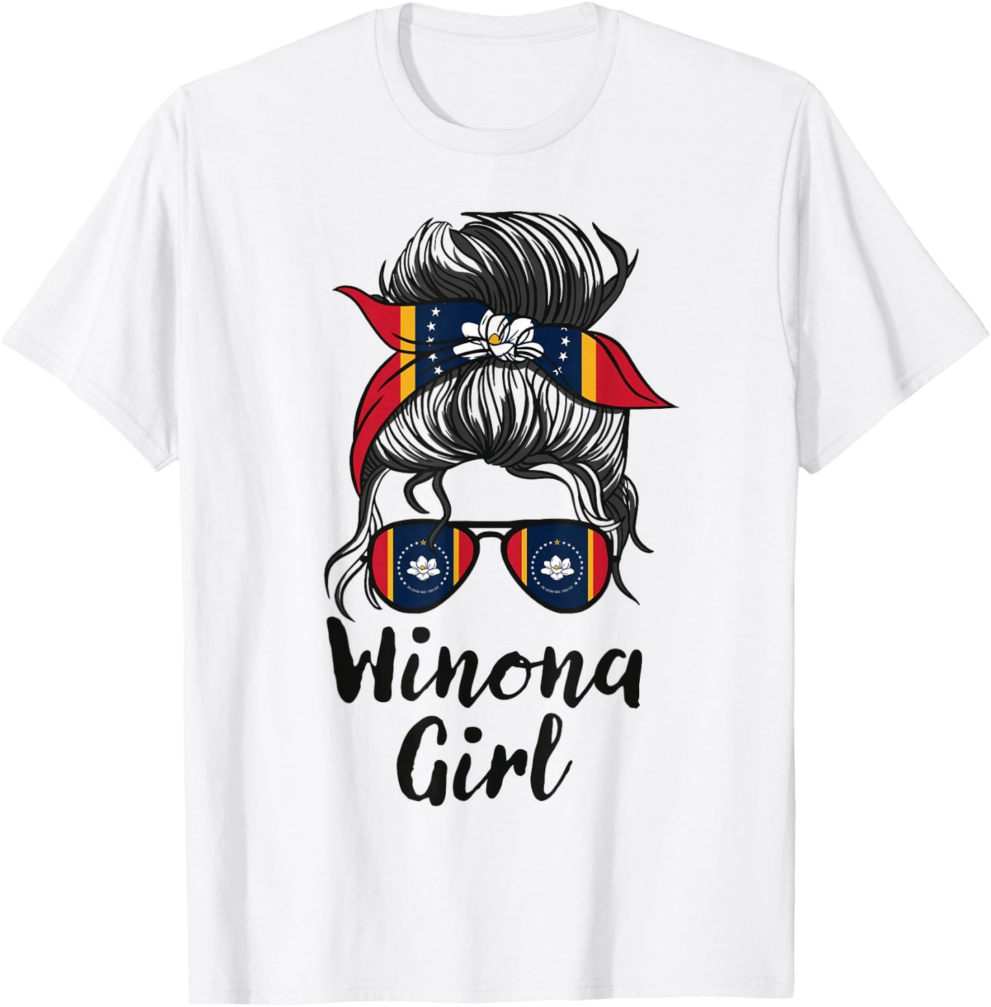 Winona Mississippi Women Girl T-Shirt - T-Shirt | White