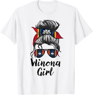 Winona Mississippi Women Girl T-Shirt - T-Shirt | White