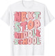 Next Stop Middle School Groovy Elementary School Graduation T-Shirt - T-Shirt | White