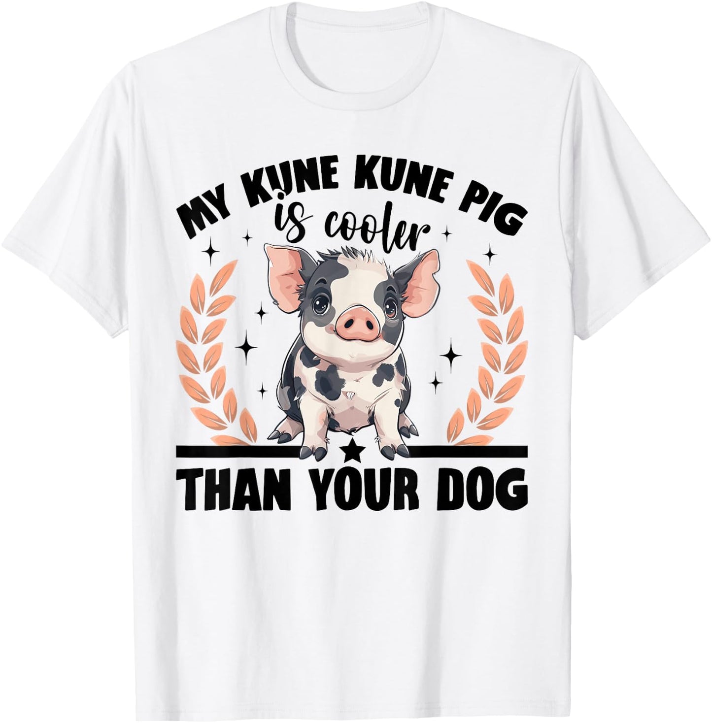 Kune Kune Pig Owner Pig Breeder Supplies Kunekune Girl T-Shirt - T-Shirt | White