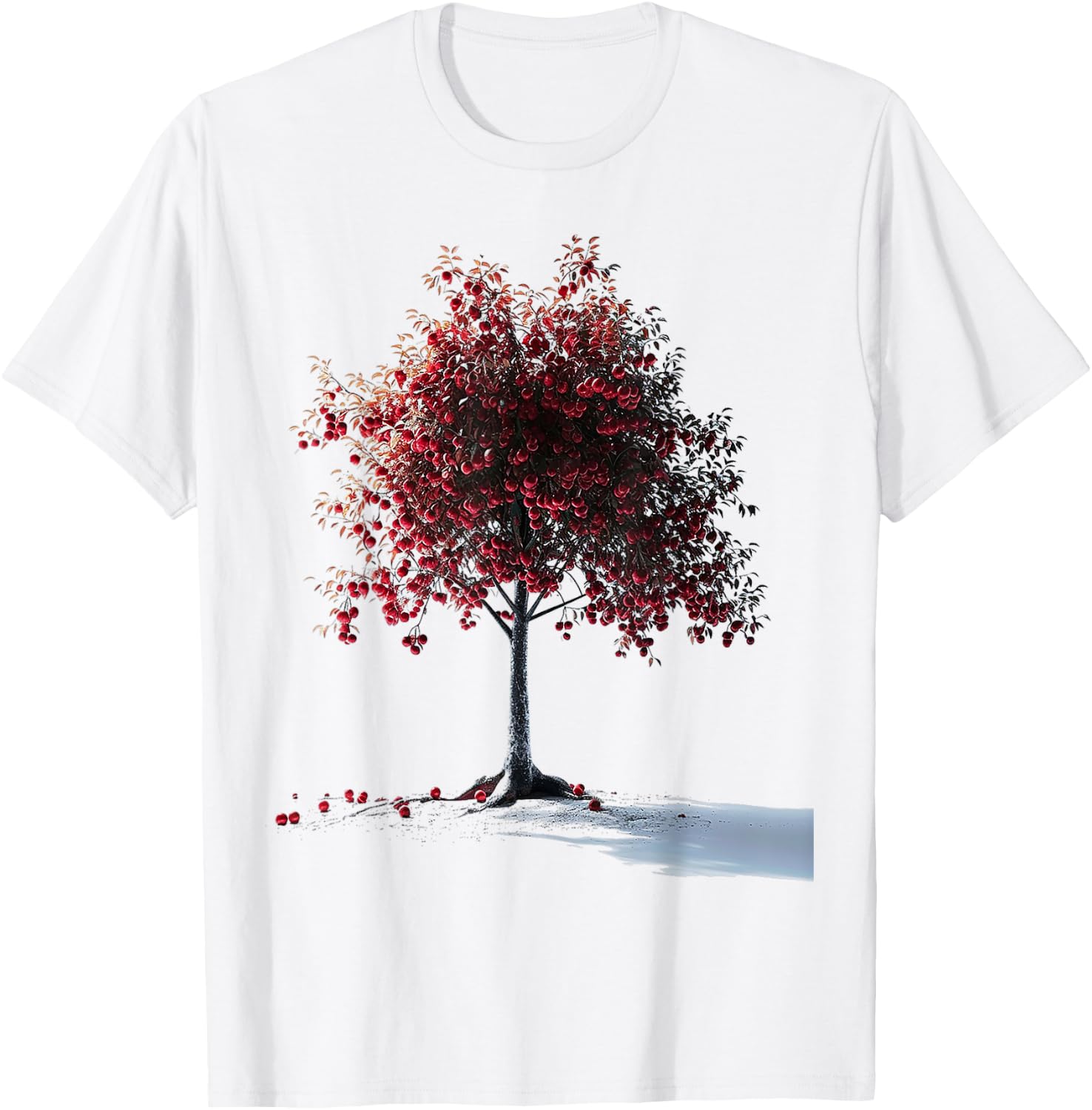 Tree Abstract Graphic Nature Artwork Drawing Tree T-Shirt - T-Shirt | White