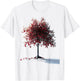 Tree Abstract Graphic Nature Artwork Drawing Tree T-Shirt - T-Shirt | White