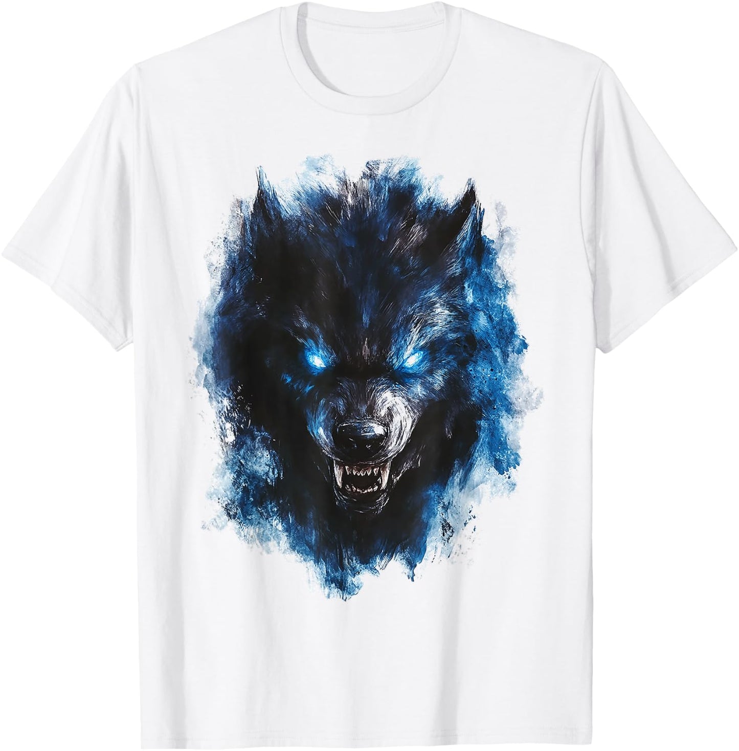 Werewolf Mythical Graphic Fantasy Artwork Werewolf T-Shirt - T-Shirt | White