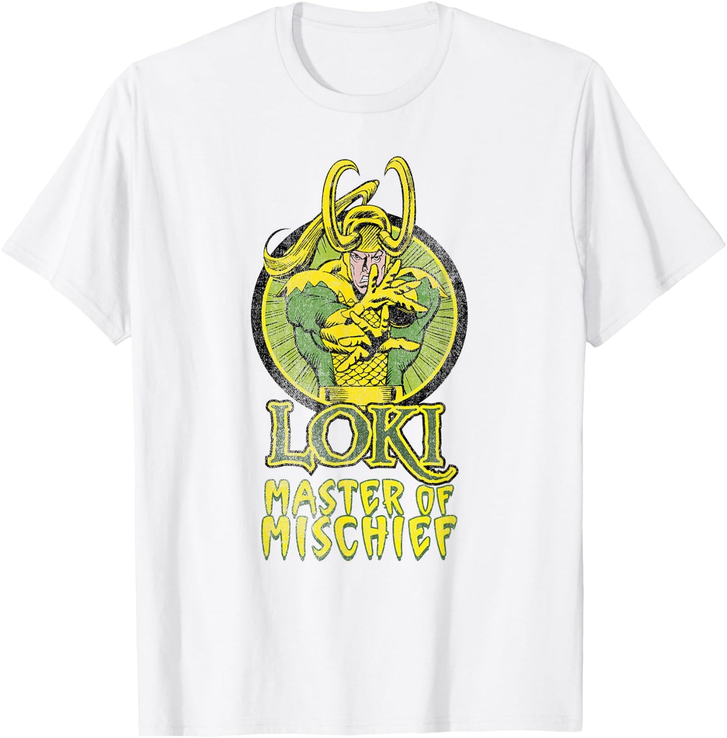 Marvel Loki Master of Mischief Vintage Comic Villain T-Shirt - T-Shirt | White