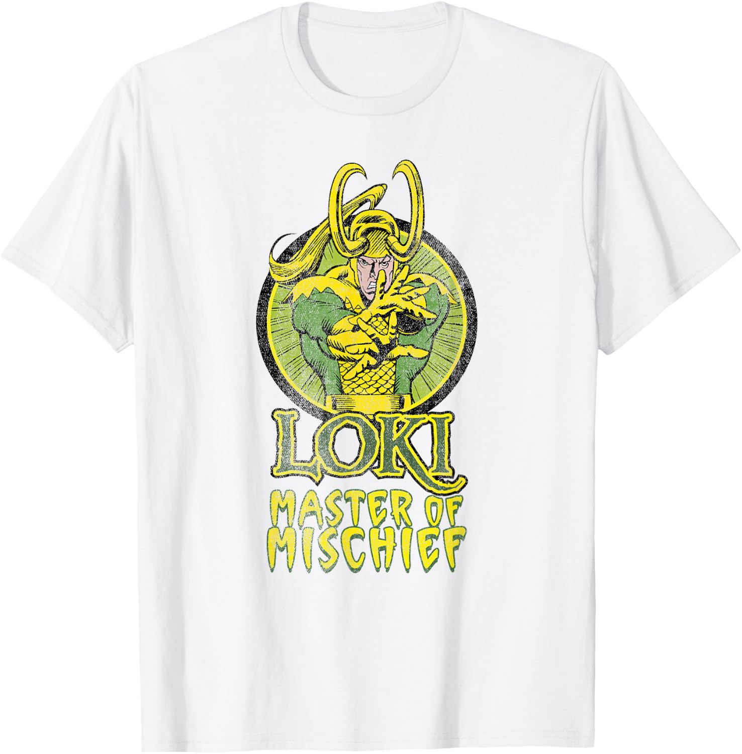 Marvel Loki Master of Mischief Vintage Comic Villain T-Shirt - T-Shirt | White
