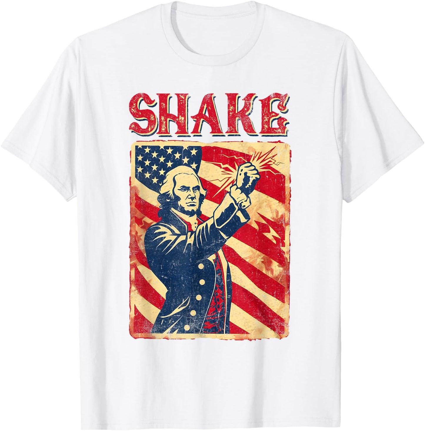 Funny Shake And Bake 4th of July Couple Matching T-Shirt - T-Shirt | White