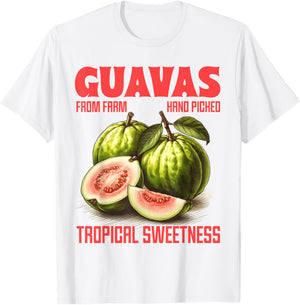 Guavas Tropical Sweetness Farm A Fresh Farmer Markets T-Shirt - T-Shirt | White
