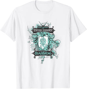 Harry Potter Beauxbatons Crest T-Shirt - T-Shirt | White