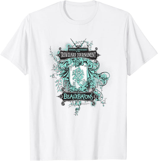 Harry Potter Beauxbatons Crest T-Shirt - T-Shirt | White