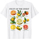 Fruit of the Spirit Galatians 5:22 Christian Bible Scripture T-Shirt - T-Shirt | White