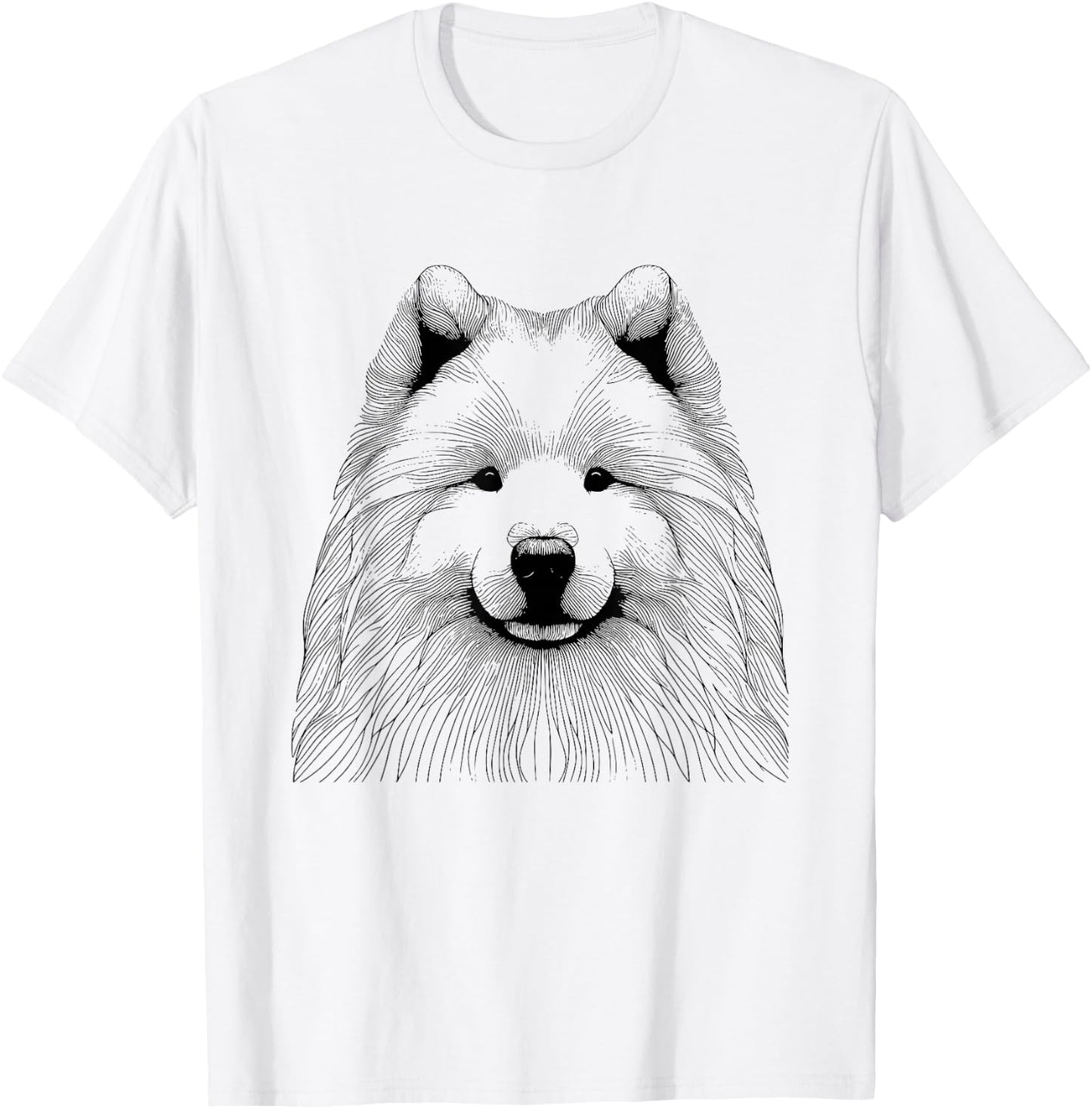 Dog Fingerprint - Samoyed Dad Mom Women T-Shirt - T-Shirt | White