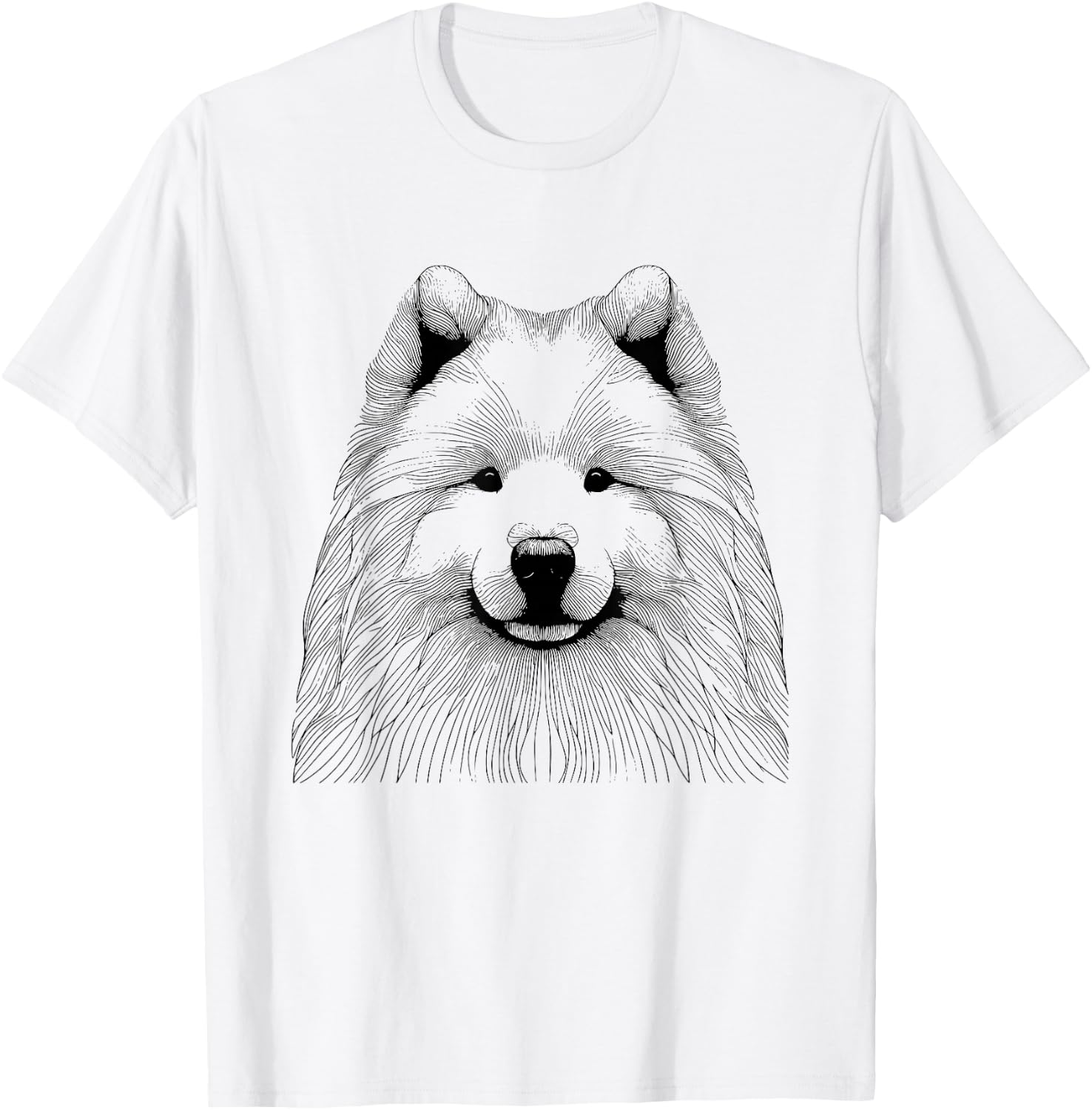 Dog Fingerprint - Samoyed Dad Mom Women T-Shirt - T-Shirt | White
