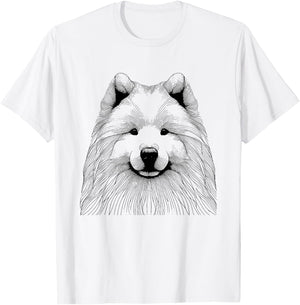 Dog Fingerprint - Samoyed Dad Mom Women T-Shirt - T-Shirt | White
