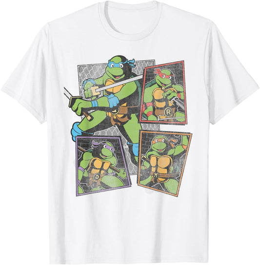 Teenage Mutant Ninja Turtles Character Panel T-Shirt - T-Shirt | White