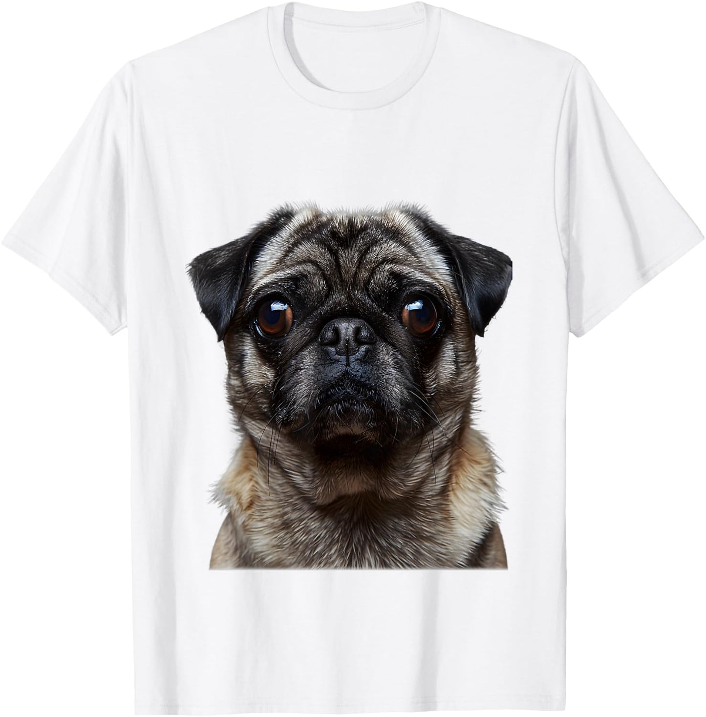 Cool Pug Face I Dog Pug Costume T-Shirt - T-Shirt | White
