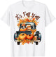It’s Fall Y’all Border Collie Pumpkins Truck Autumn Season T-Shirt - T-Shirt | White