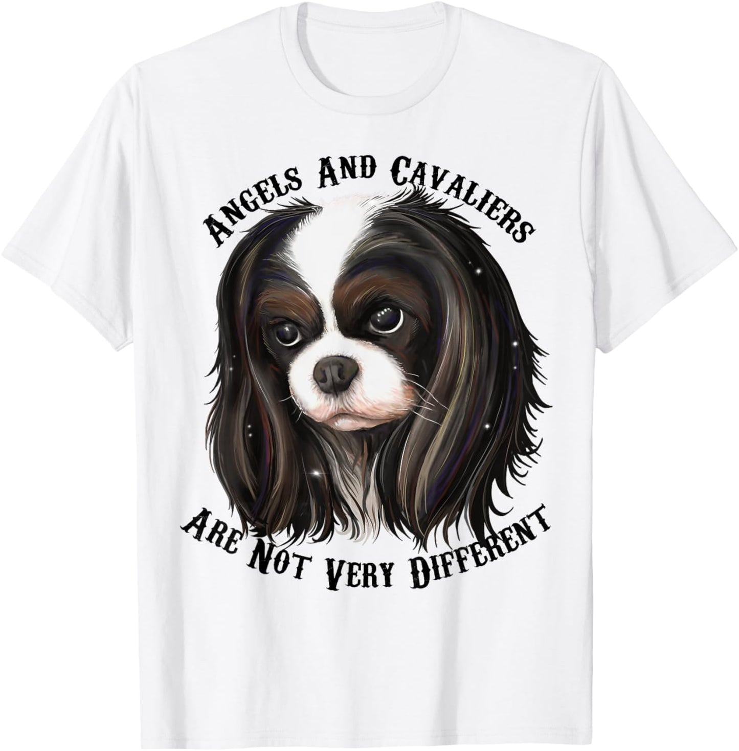 Cavalier King Charles Spaniel tri color T-Shirt - T-Shirt | White