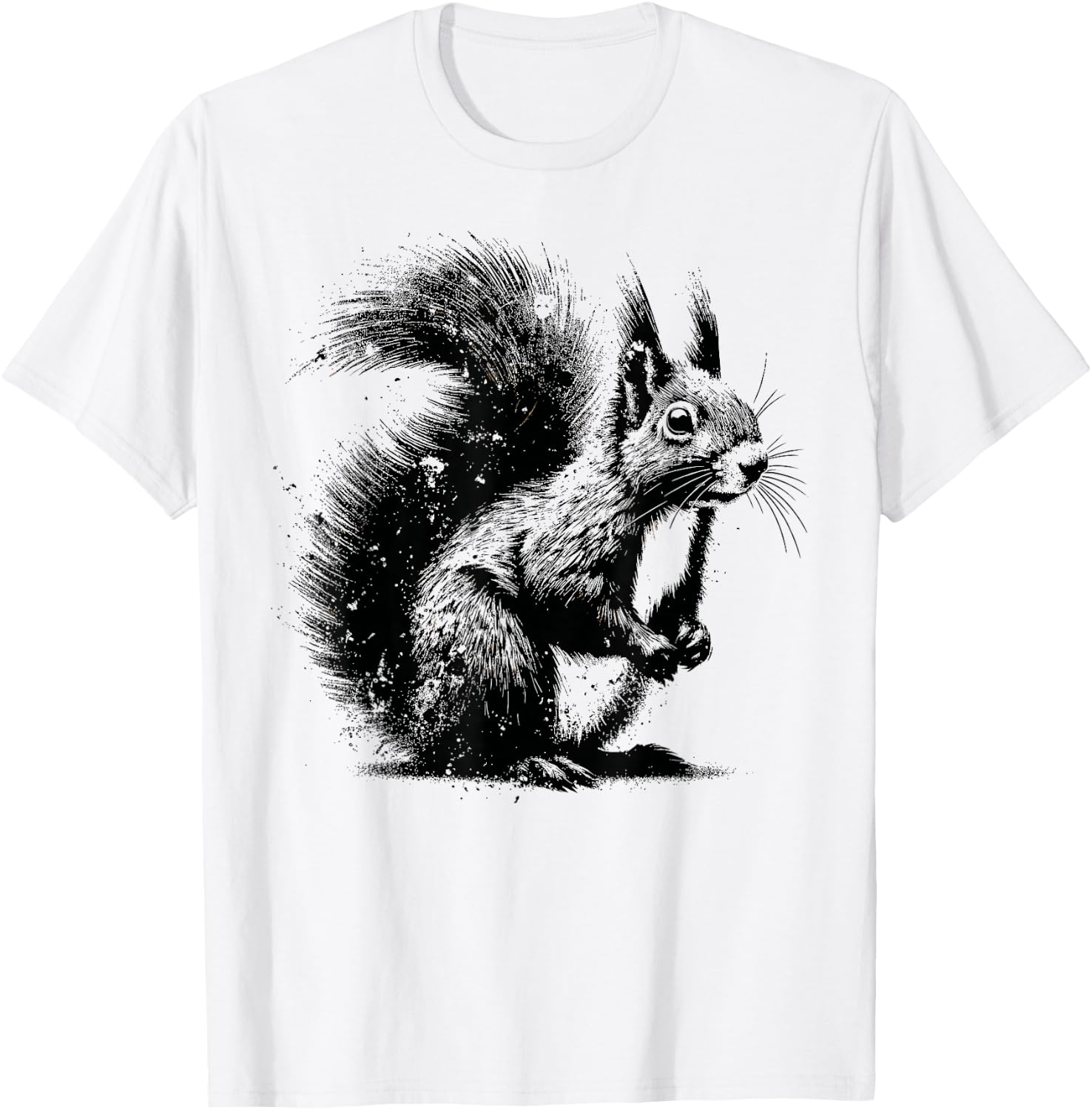 Edgy Grunge Aesthetic Squirrel Lover Shirt Edgy Squirrel T-Shirt - T-Shirt | White