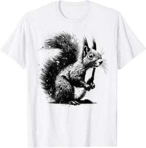 Edgy Grunge Aesthetic Squirrel Lover Shirt Edgy Squirrel T-Shirt - T-Shirt | White