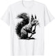 Edgy Grunge Aesthetic Squirrel Lover Shirt Edgy Squirrel T-Shirt - T-Shirt | White