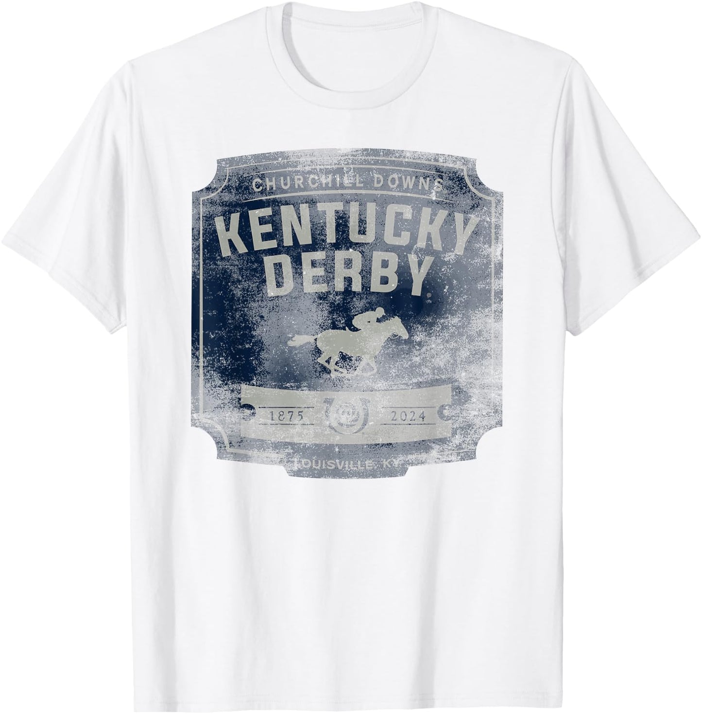 Officially Licensed Kentucky Derby 2024 Vintage Logo T-Shirt - T-Shirt | White