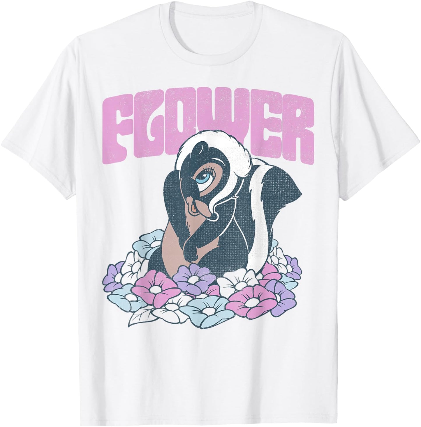Disney Bambi Flower In The Flowers Portrait T-Shirt - T-Shirt | White