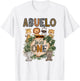 Abuelo of The Wild One 1St Birthday Kids Safari Jungle T-Shirt - T-Shirt | White
