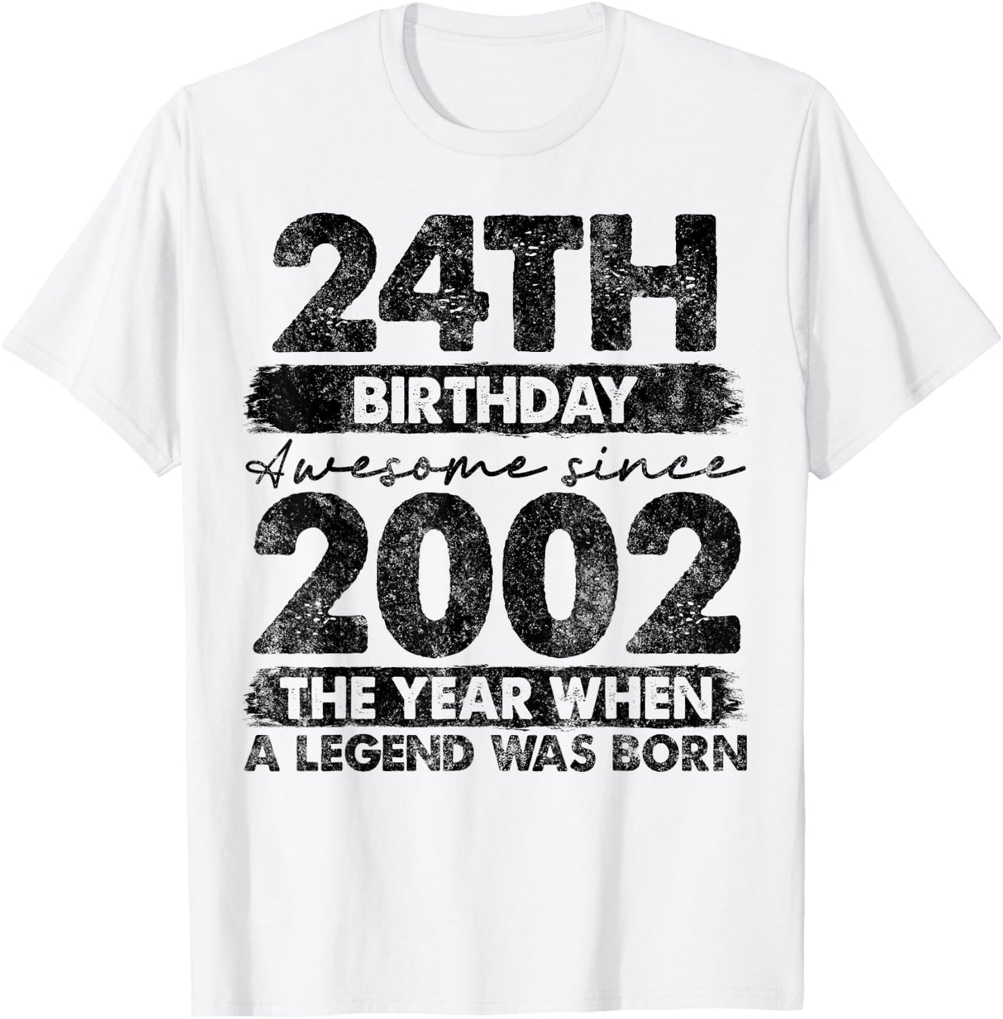 24 Year Old Gifts Vintage 2002 Limited Edition 24th Birthday T-Shirt - T-Shirt | White