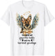 German Shepherd Dog Memorial Angel Paw Prints Wings Pet Loss T-Shirt - T-Shirt | White
