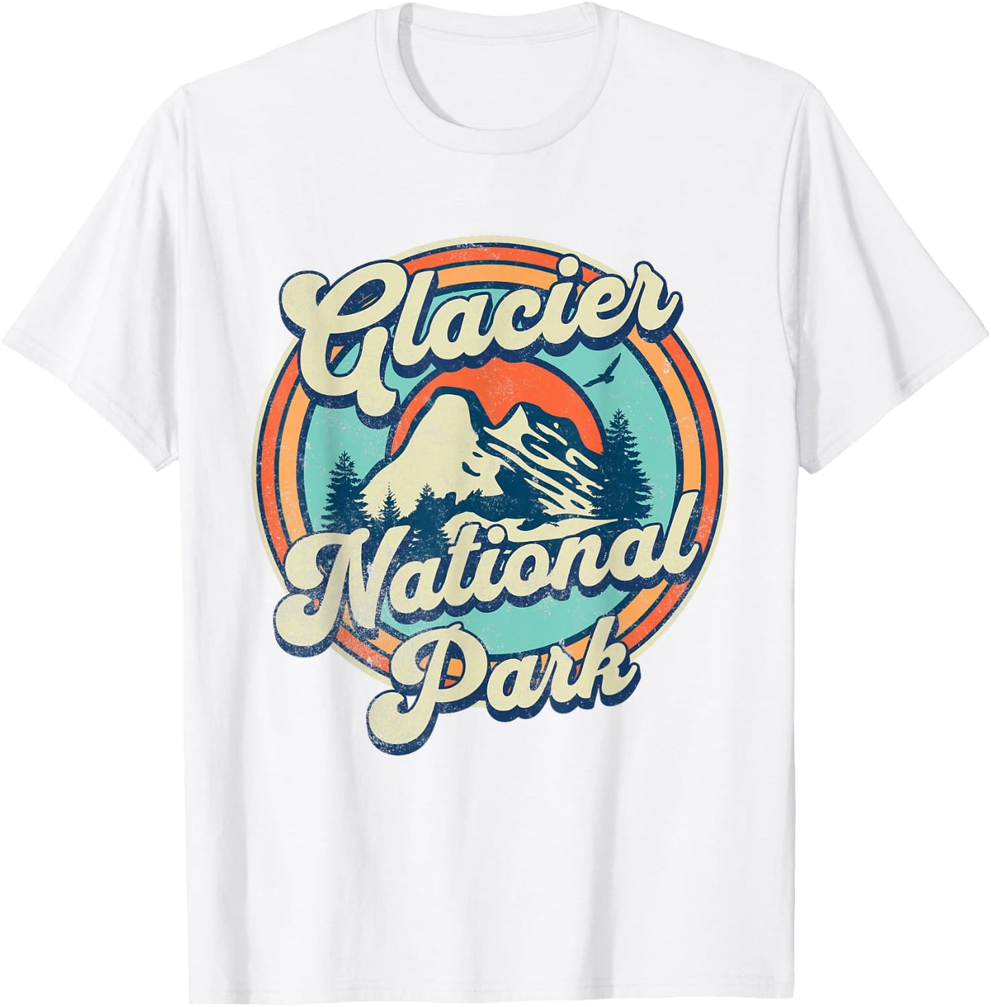 Glacier National Park T-Shirt - T-Shirt | White
