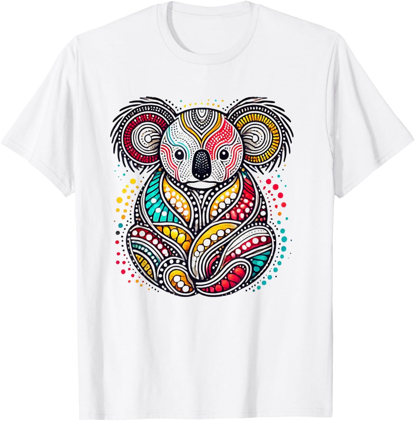 Australian Aboriginal Koala Funny Animal Lover Australia T-Shirt - T-Shirt | White