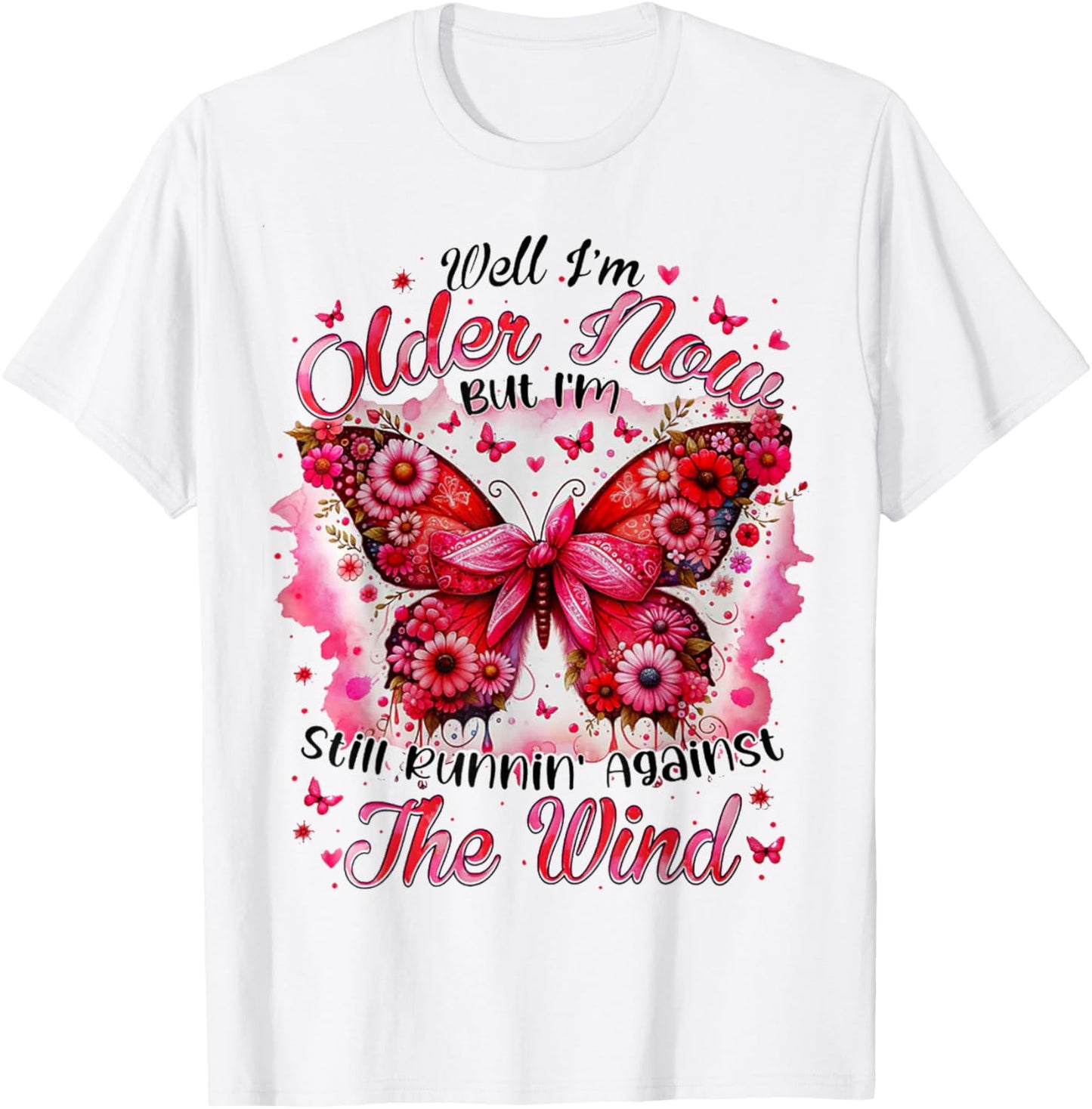Well I'm Older Now But I'm Still Runnin' Against The Wind T-Shirt - T-Shirt | White