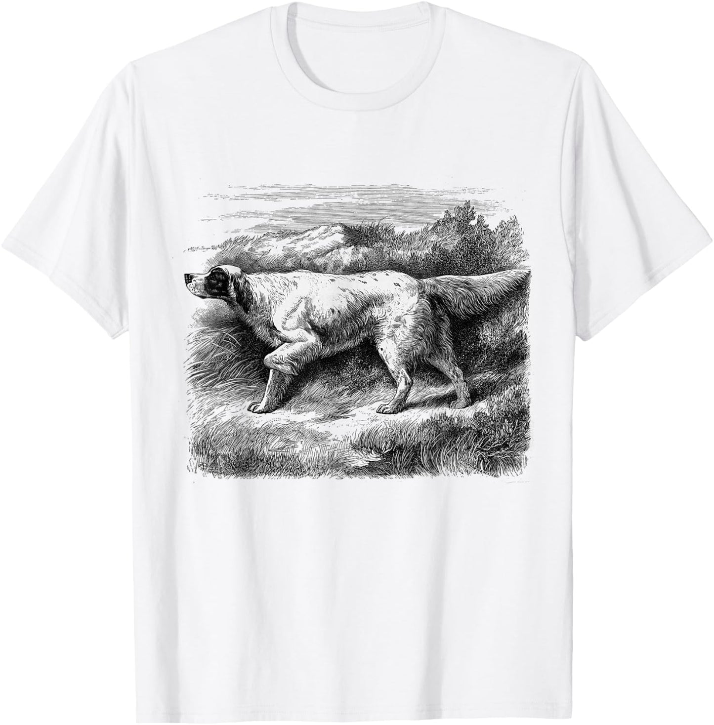 Vintage English Setter T-Shirt - T-Shirt | White