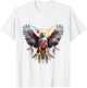 Native American Wild Eagle T-Shirt - T-Shirt | White