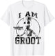 Marvel Guardians Vol.2 I Am Groot Collegiate Vintage T-Shirt - T-Shirt | White